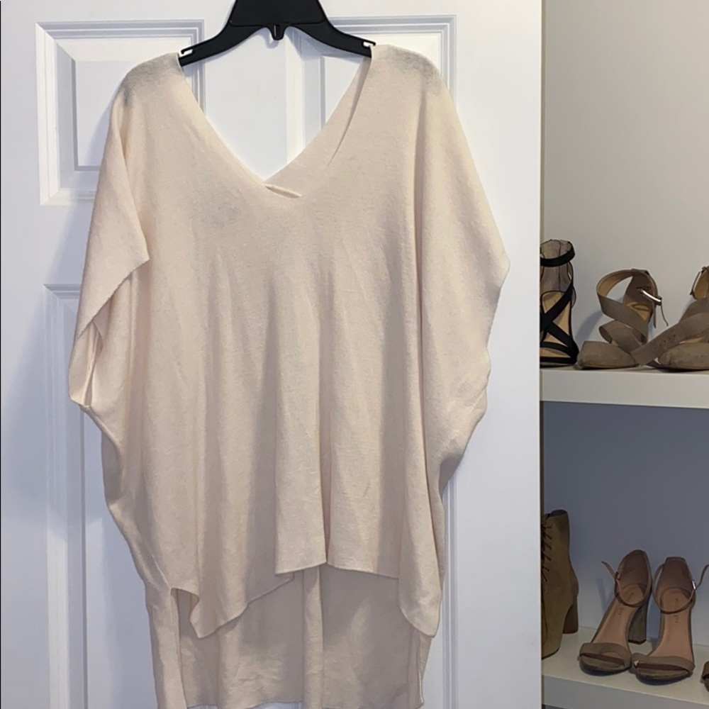 Lucky Brand cream knit poncho